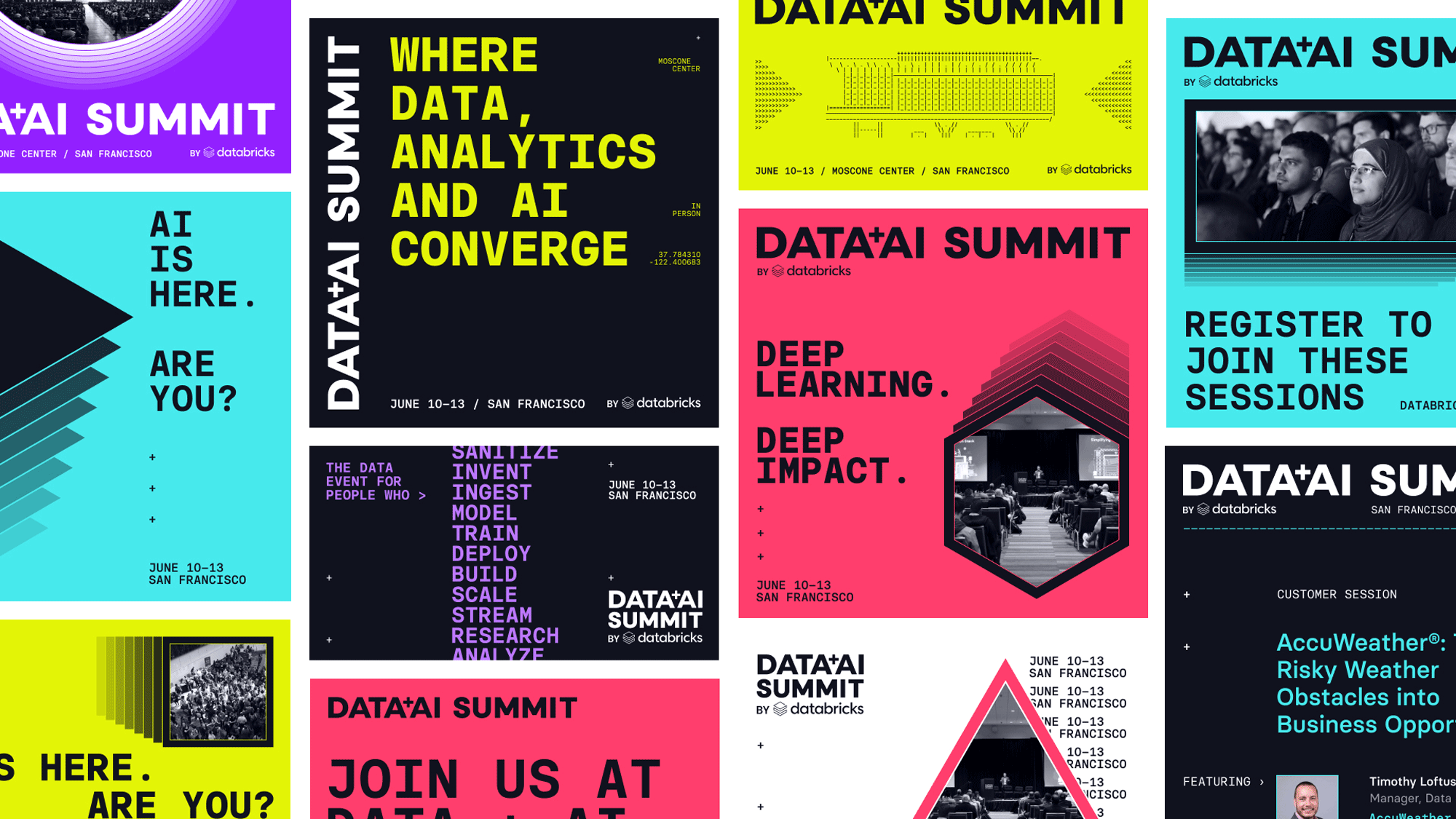 數據科學盛會品牌設計解析：Databricks Data + AI Summit的 視覺識別設計